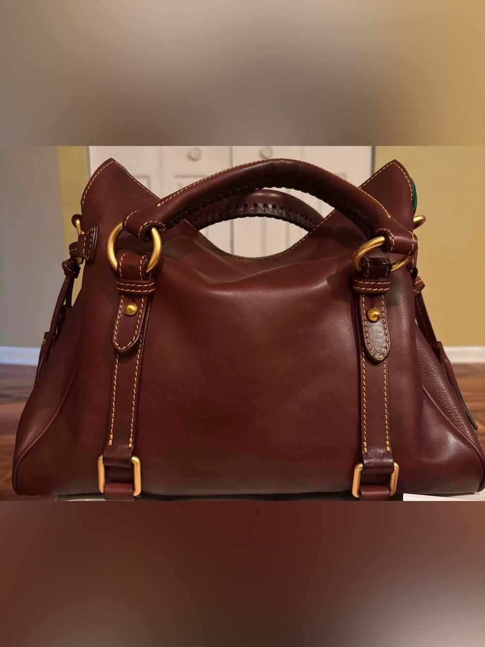 Dooney & Bourke Large Florentine Chestnut - Picture 3 of 9